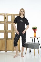 Estiva 24063 Kadın Kısa Kollu Kapri Pijama Takım