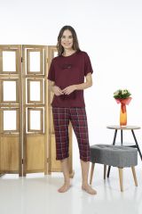 Estiva 24064 Kadın Kısa Kol Kapri Pijama Takım