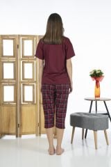 Estiva 24064 Kadın Kısa Kol Kapri Pijama Takım