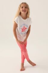 U.S. Polo Assn. 1838 Lisanslı Starry Krem Kız Çocuk Pijama Takımı