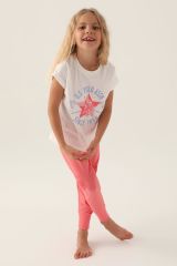 U.S. Polo Assn. 1838 Lisanslı Starry Krem Kız Çocuk Pijama Takımı