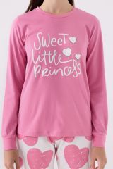 Roly Poly 3470 Sweet Little Princess Kadın Karanfil Uzun Kol Pijama Takım