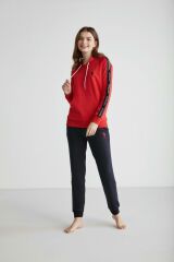 U.S. Polo Assn. 16946 Kadın Kapşonlu Pijama Takımı