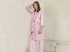 Artış 3403 Sabahlıklı Lohusa Pijama Takımı