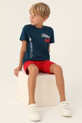 U.S. Polo Assn. 1751 Garson Lisanslı Clothing Lacivert Erkek Çocuk Bermuda Takım