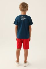 U.S. Polo Assn. 1751 Garson Lisanslı Clothing Lacivert Erkek Çocuk Bermuda Takım