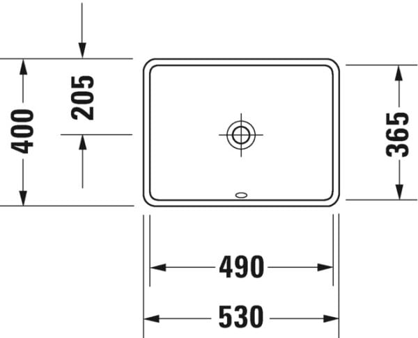 DURAVIT STARCK 3 LAVABO 490x365 MM 0305490000