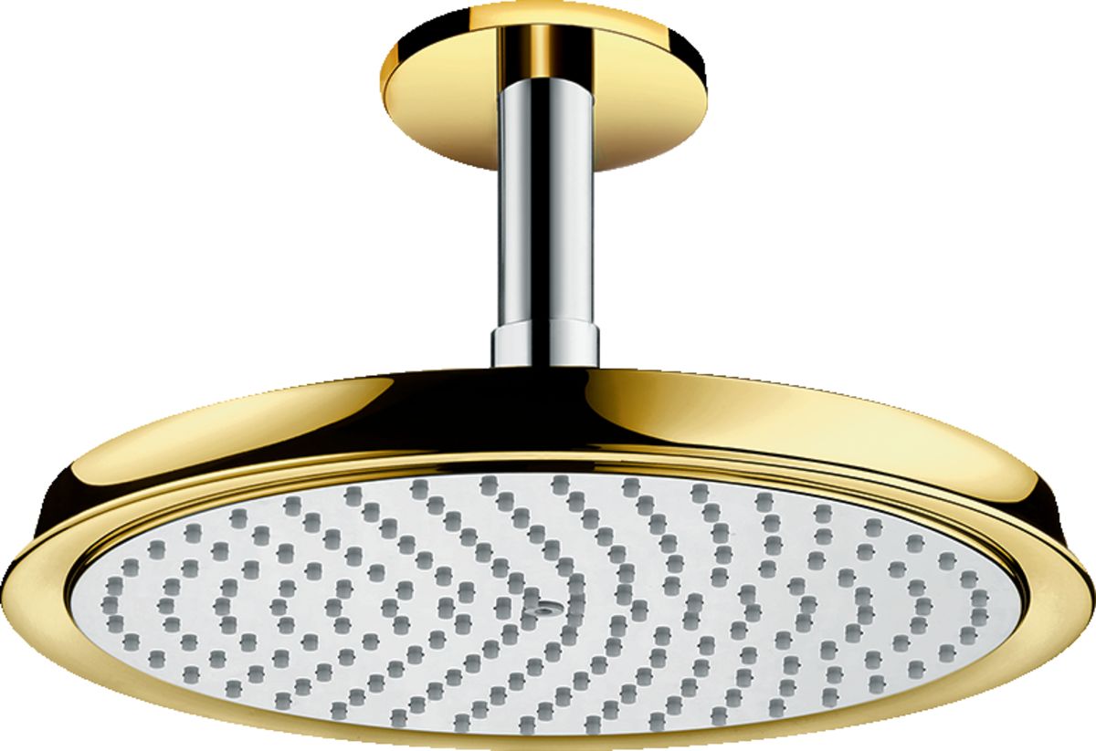 HANSGROHE RAINDANCE TEPE DUSU CLASSIC AIR PLATE TEPE DUSU 24  KROM/ALTIN OPTIK 27405090