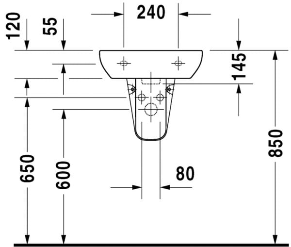 DURAVIT D-CODE LAVABO KUCUK 450x340 MM 0705450000