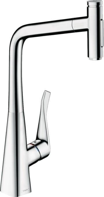 HANSGROHE METRIS SELECT EVIYE BATARYASI TEK KOLLU KROM 73816000