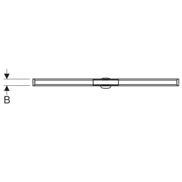 GEBERIT CLEANLINE20 DUS KANALI KAPAGI 30-90 CM PASLANMAZ CELIK 154.450.KS.1