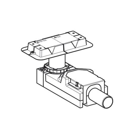 GEBERIT CLEANLINE DUS KANALI SIFON SETI ALT TAKIM  MIN. 90 MM YUKSEKLIK 154.150.00.1