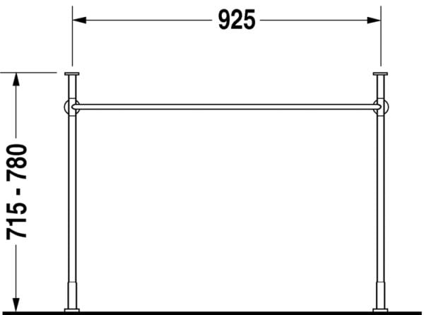 DURAVIT VERO METAL LAVABO KONSOLU 0030671000