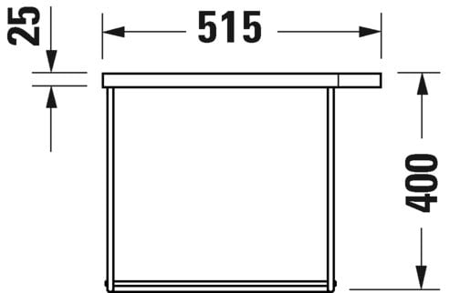 DURAVIT DURASQUARE ASMA METAL KONSOL MAT SIYAH 0031104600