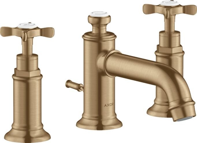 AXOR MONTREUX 3-DELIKLI LAVABO BATARYASI MAT BRONZ 16536140