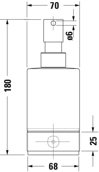 DURAVIT KARREE SIVI SABUNLUK BUZLU CAM KROM 0099541000