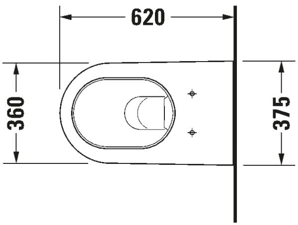 DURAVIT STARCK 2 ASMA KLOZET  STARCK 2  2533090000