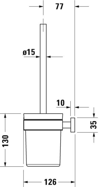 DURAVIT KARREE TUVALET FIRCALIK 0099571000