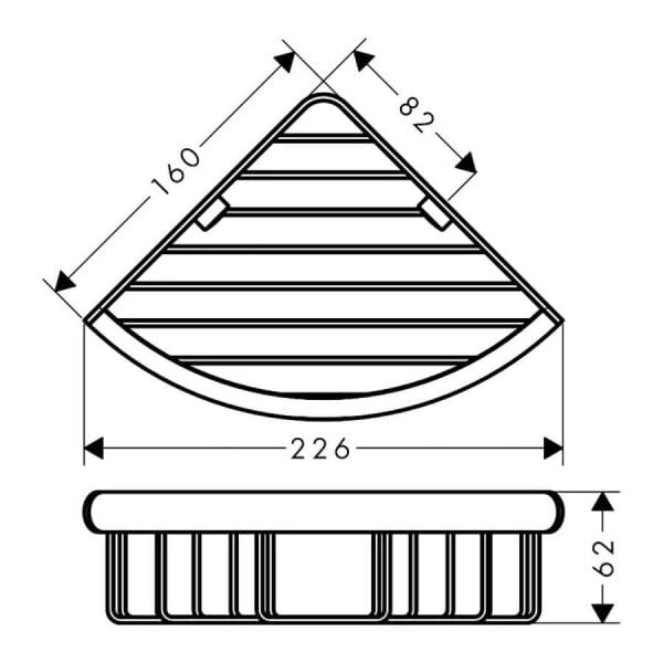 HANSGROHE UNIVERSAL DUS MALZEMELIK KOSE SUNGERLIK LOGIS UNIVERSAL KROM  41710000