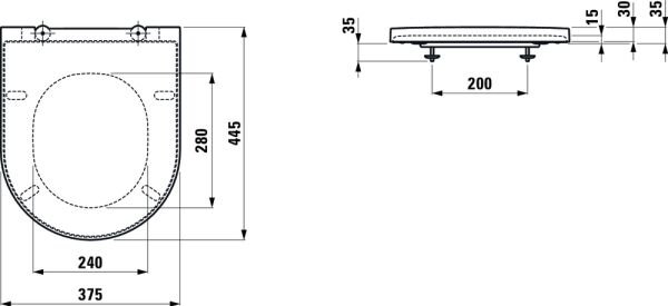 LAUFEN KARTELL KLOZET KAPAGI YAVAS KAPANIR H8913330000001