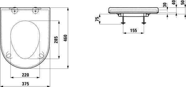 LAUFEN UNIVERSAL KLOZET KAPAGI H8989503000001