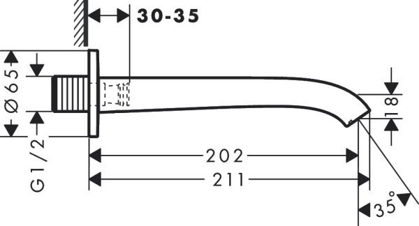 HANSGROHE VIVENIS KUVET GAGASI KROM 75410000