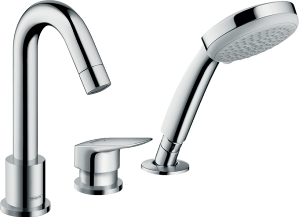 HANSGROHE LOGIS KUVET KENARI BATARYASI 3-DELIKLI KROM 71313000