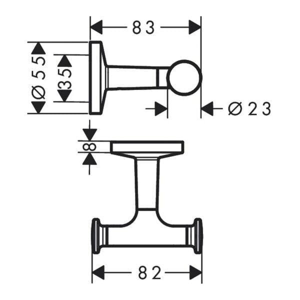 AXOR UNIVERSAL IKILI ASKILIK MAT NIKEL 42812820