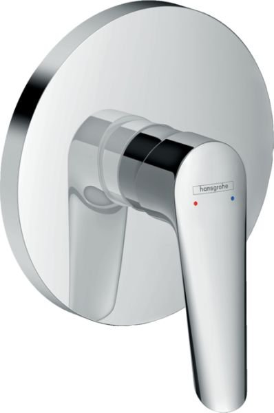 HANSGROHE LOGIS TEK KOLLU DUS BATARYASI ANKASTRE KROM 71603000