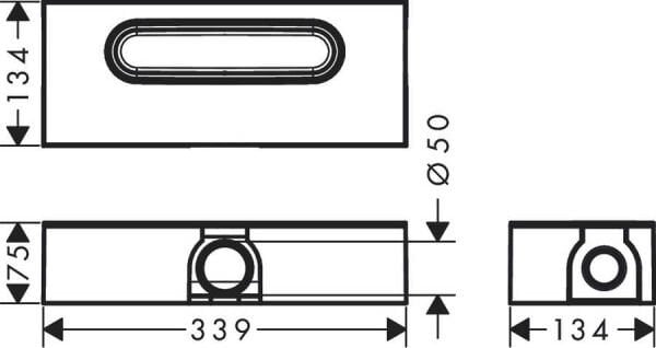 HANSGROHE UNIVERSAL UBOX  IC SET LINEAR DUS KANALI ICIN STANDART KURULUM 01001180