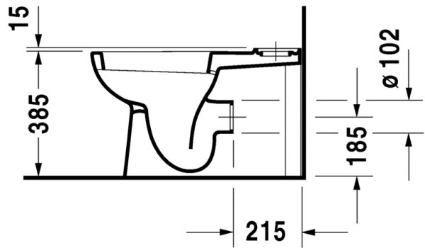 DURAVIT D-CODE TAKIM KLOZET (REZERVUAR VE KAPAK HARIC) 21183900752