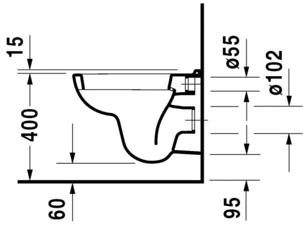 DURAVIT D-CODE ASMA KLOZET KOMPAKT  22113900752