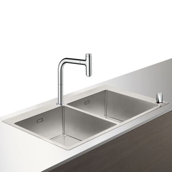 HANSGROHE C71 EVIYE KOMBINASYONU 370*370 KROM 43203000