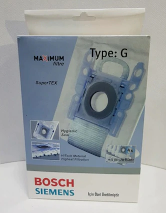 BOSCH G TİPİ SÜPÜRGE BEZ TOZ TORBASI 4'LÜ