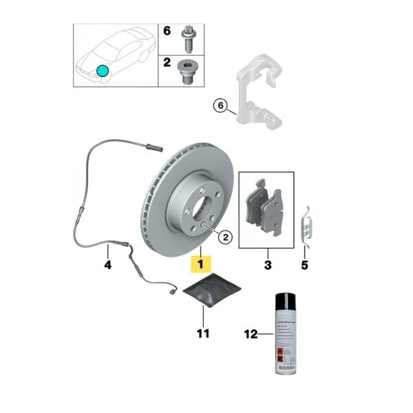 Bmw E36 E46 Ön Havalı Fren Disk Takımı | Brembo