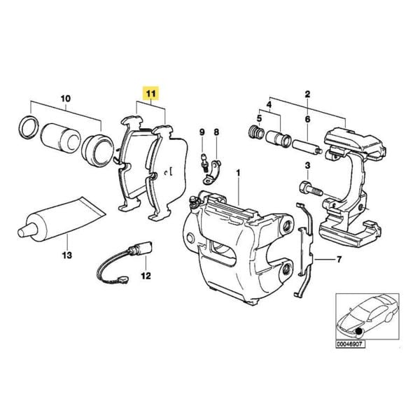 Bmw E36 E46 Ön Fren Balata Takımı | Brembo