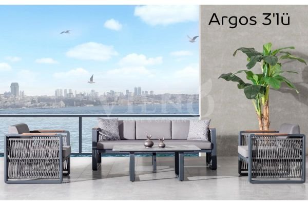 Argos Alüminyum Bahçe Balkon Oturma Grubu