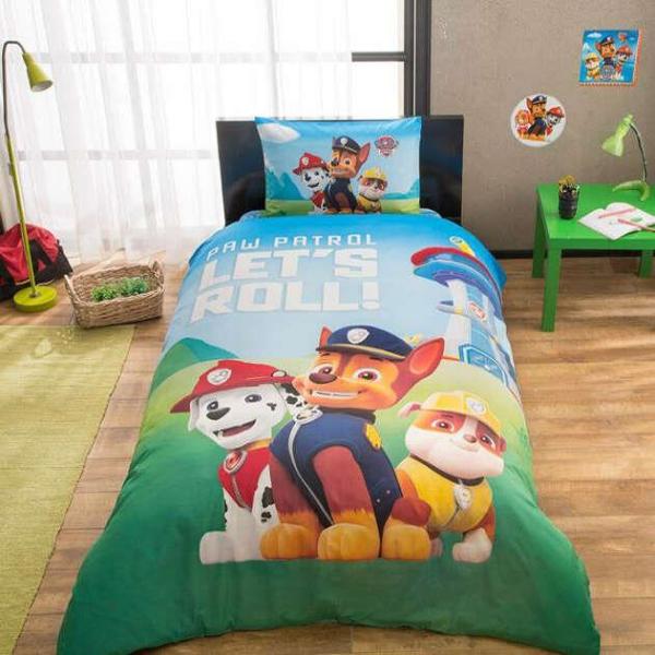 TAÇ LİSANSLI PAW PATROL TEK KİŞİLİK NEVRESİM TAKIMI