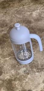 AROW 350 ML KAHVE BİTKİ ÇAYI DEMLİĞİ FRENCH PRESS GRİ