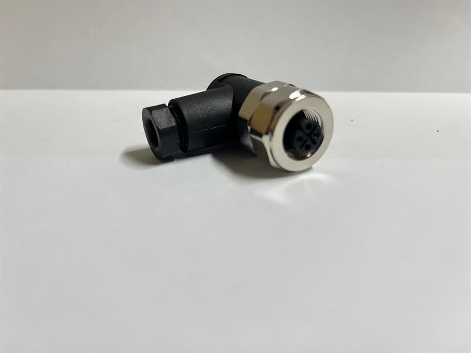 MAOJWEI - M12PG-4D Metrik 12 4 Pin 90° Dişi Konnektör