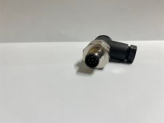 MAOJWEI - M12PGF-8D Metrik 12 90°  8 Pin Erkek Konnektör
