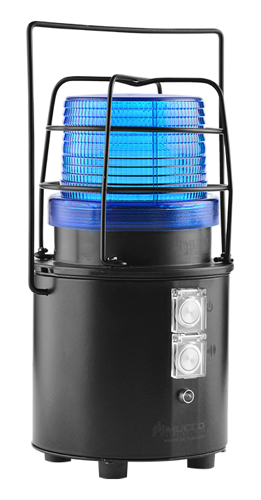 SNT-915-SRB-4 ŞARJLI UNİVERSAL BUZZER TEPE LAMBASI MAVİ