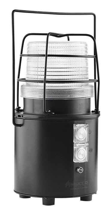 SNT-915-SRB-5 ŞARJLI UNİVERSAL BUZZER TEPE LAMBASI BEYAZ
