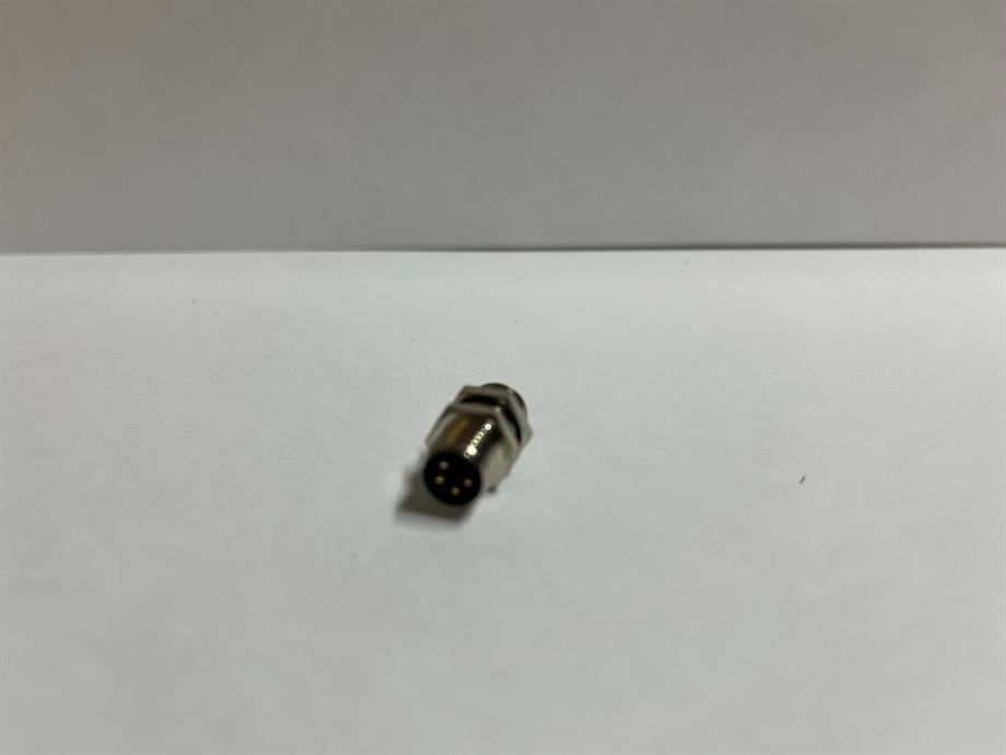 FİNECABLES - MB08MSAFF04ST Metrik 8 4 Pin Panel Erkek Konnektör