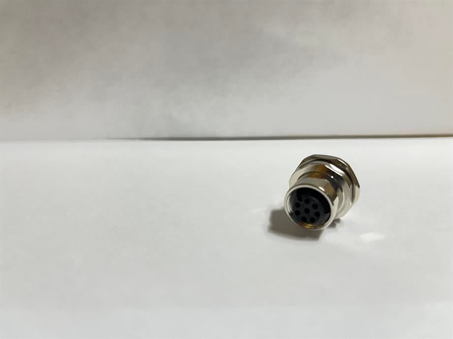 MAOJWEI - M12-8B4 Metrik 12 8 Pin Panel Dişi Konnektör