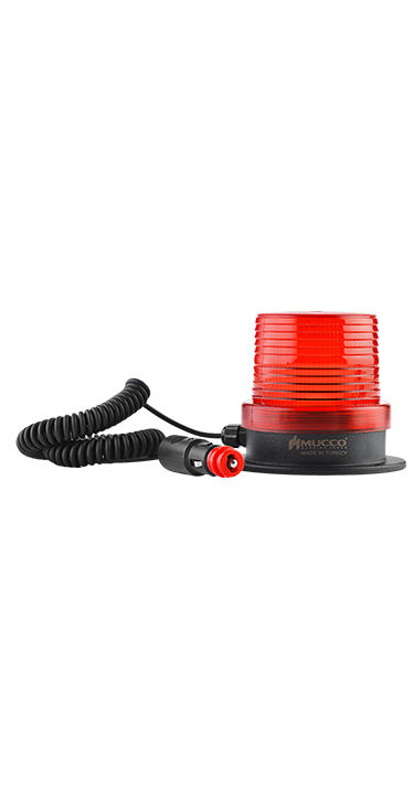 SNT-F915-B-1 12-24V AC/DC MIKNATISLI ÇAKMAK FİŞLİ BUZZERLI ÇAKAR TEPE LAMBASI
