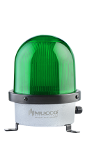 SNT-D12513-B-2 12-24V AC/DC BUZZERLI ÇAKAR DÖKÜM TEPE LAMBASI YEŞİL