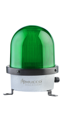 SNT-D12522-B-2 85-260V AC/DC BUZZERLI ÇAKAR DÖKÜM TEPE LAMBASI YEŞİL
