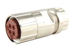 MAOJWEI - M40-6A 6 Pin Seyyar Dişi Konnektör