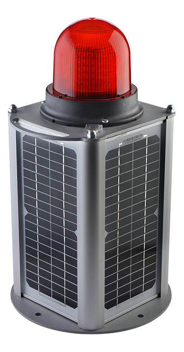 20 WATT TABANA MONTAJ SOLAR PANELLİ UÇAK İKAZ LAMBASI